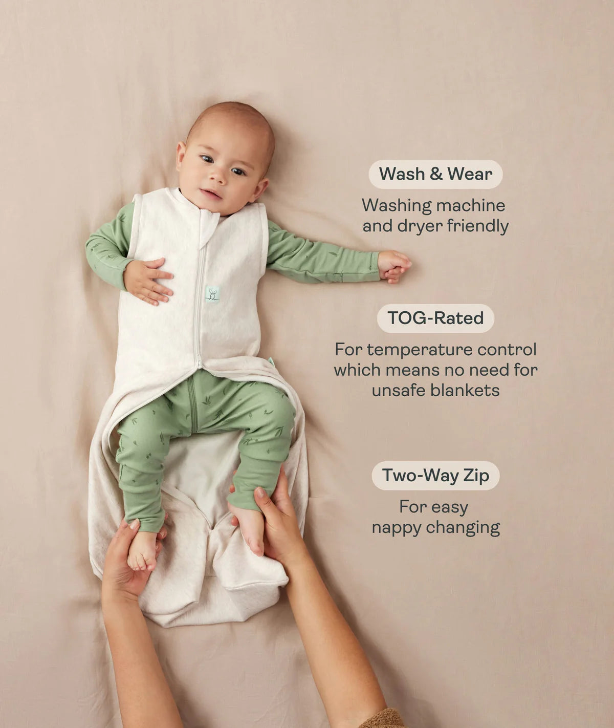 Jersey Sleeping bag [Arms out]