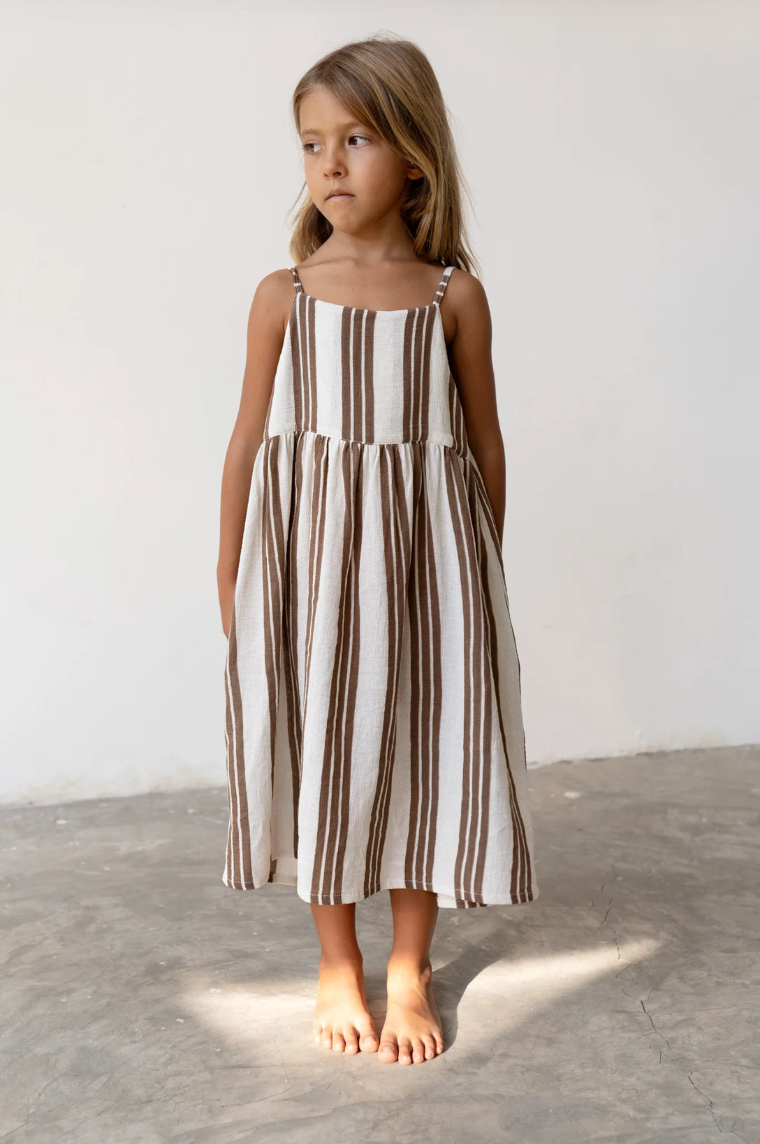 Field Dress | Cocoa Stripe