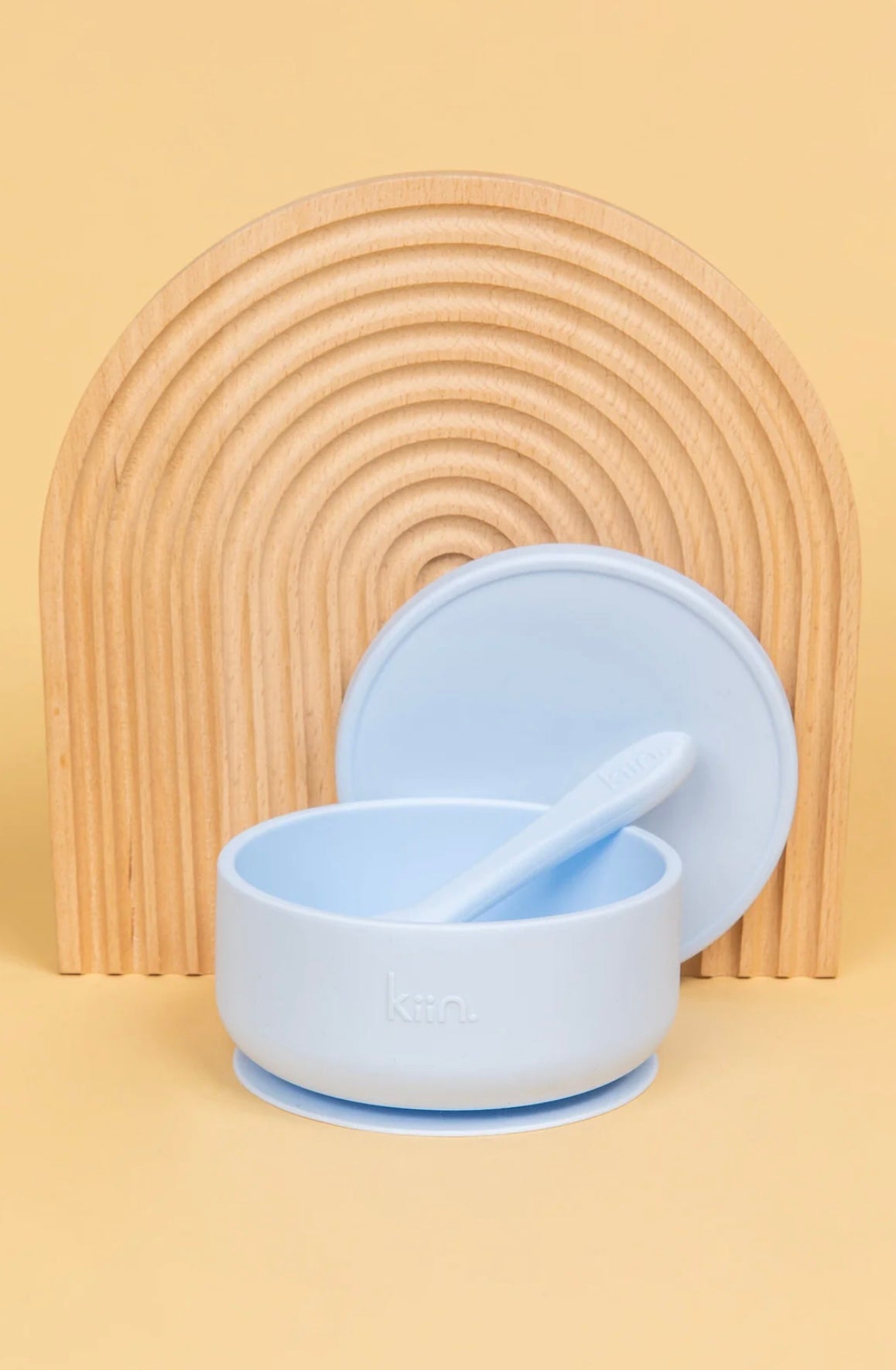 Suction Bowl with lid + Spoon Set