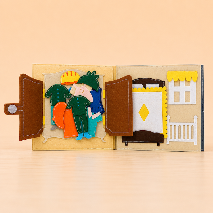Sweet Home Felt Busy Book | Screen-Free Activity Book for Kids