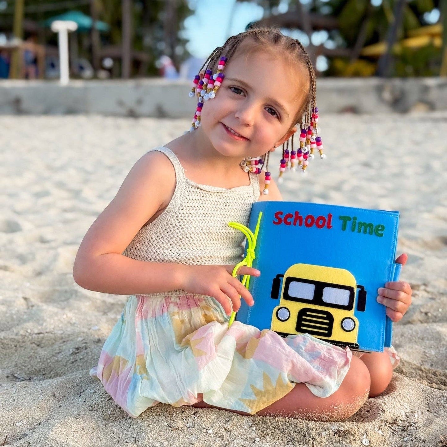 School Time Felt Busy Book | Screen-Free Educational Activity Book for Kids