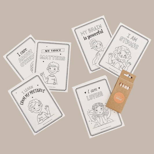 Affirmation Colouring Pages