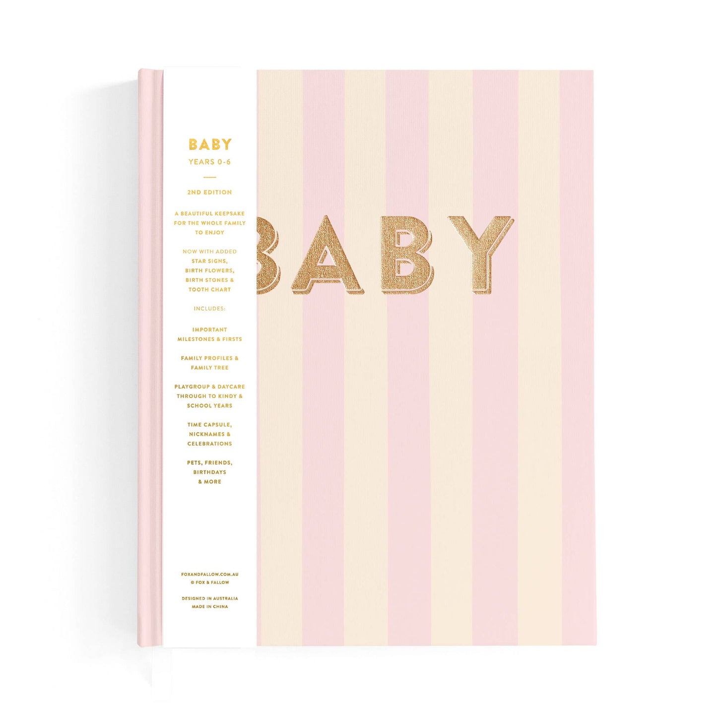 Baby Book Petal Stripe Boxed