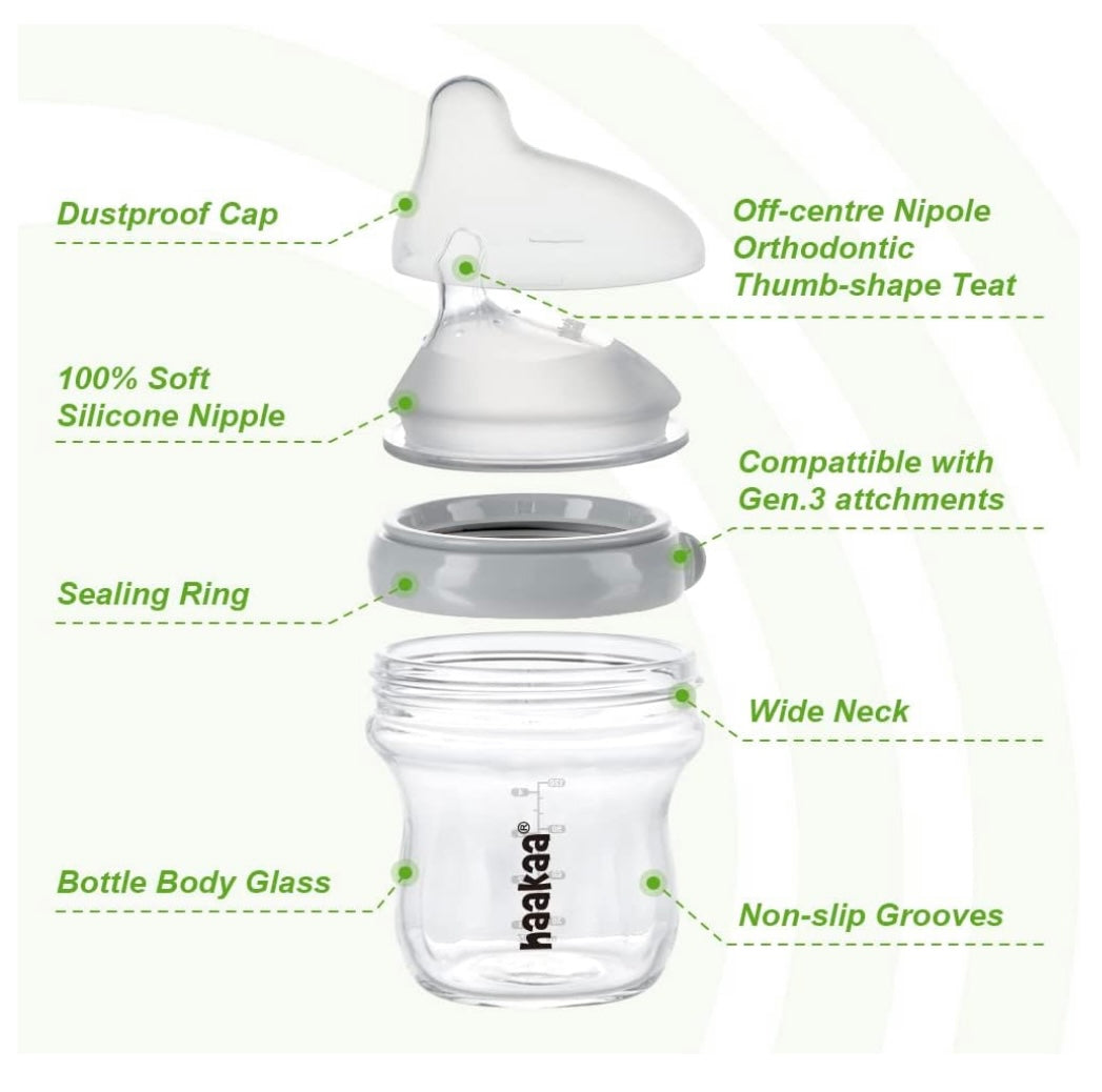 Glass baby bottle