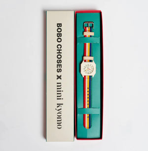 Mini Kyomo Watch Multicolour Stripes by Bobo Choses