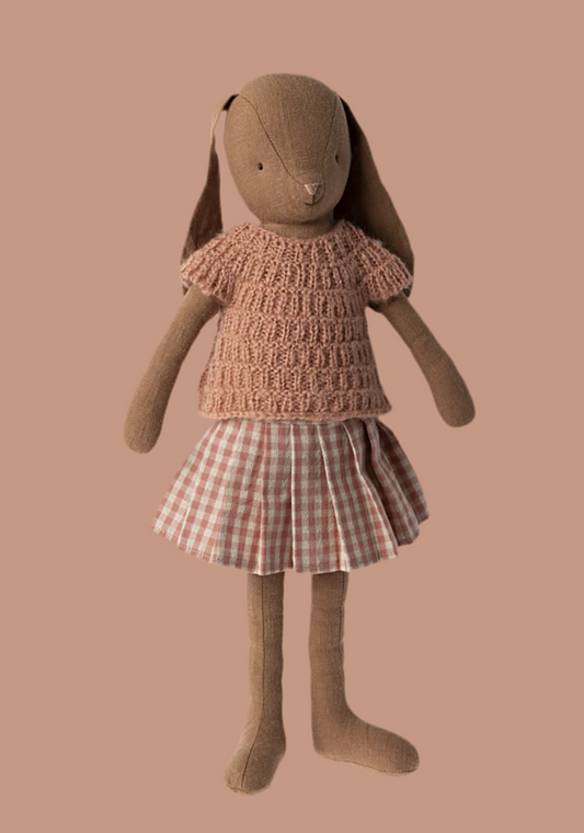 Maileg – Bunny Size 3 Brown Shirt and Skirt