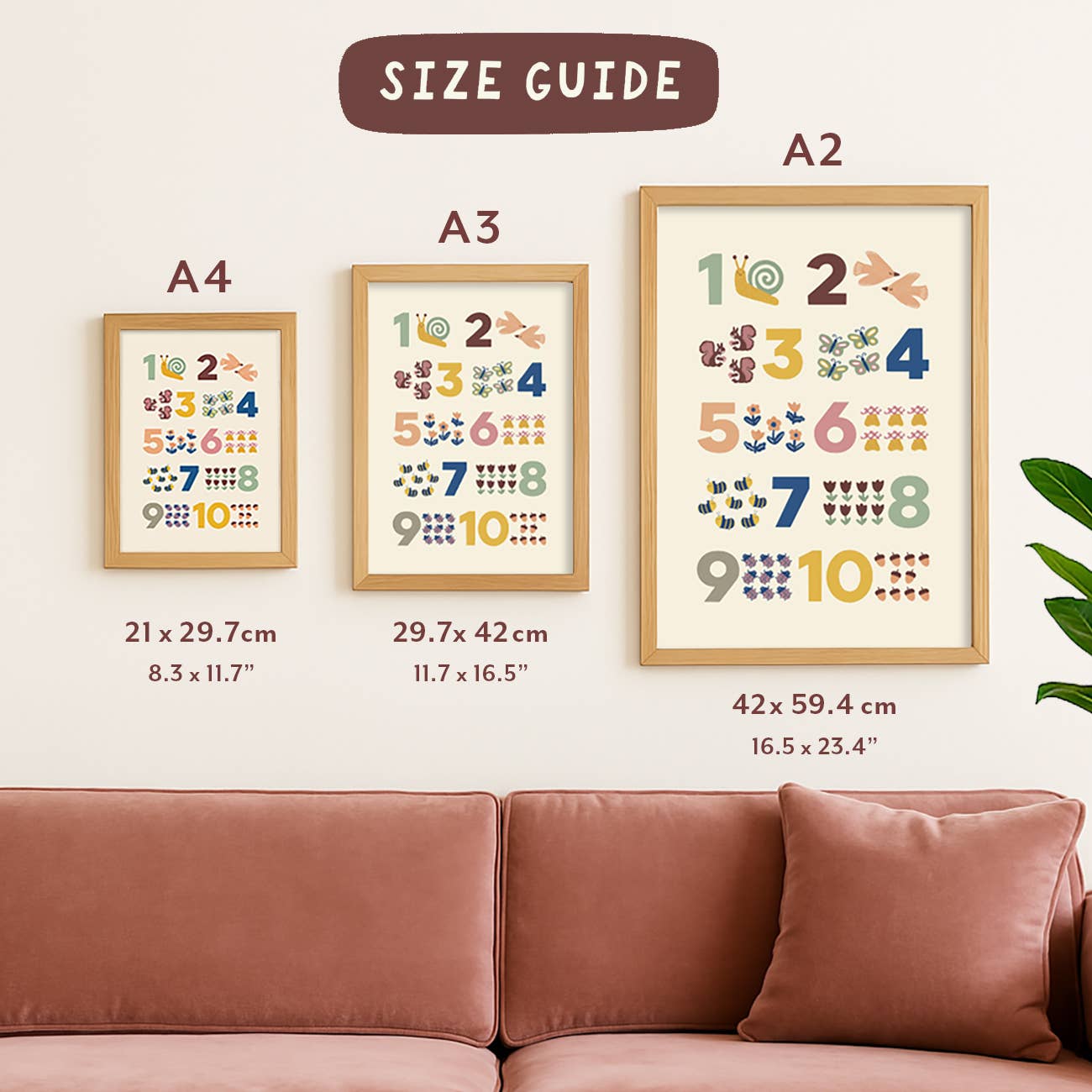 Illustrated Affirmation Print - Modern Educational Kid's Art
