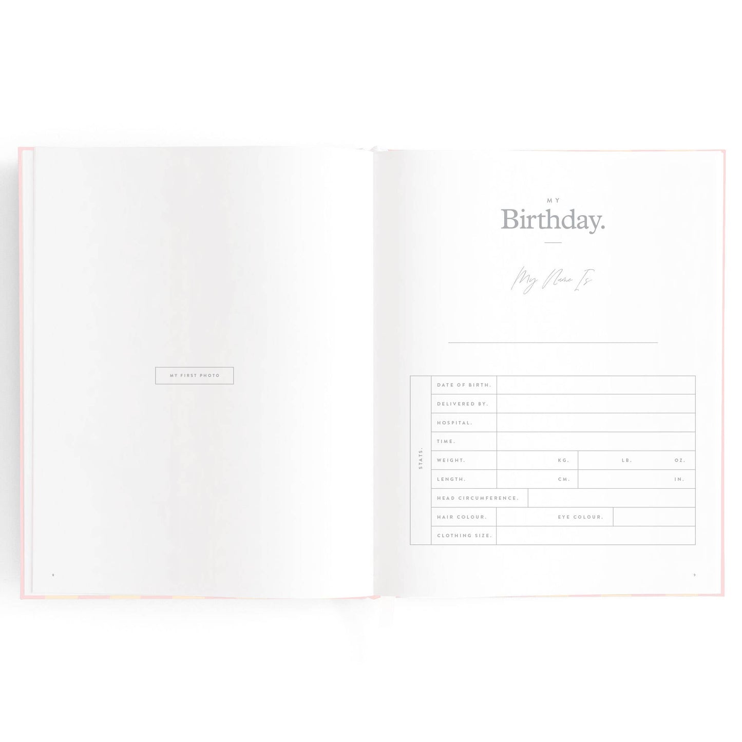 Baby Book Petal Stripe Boxed