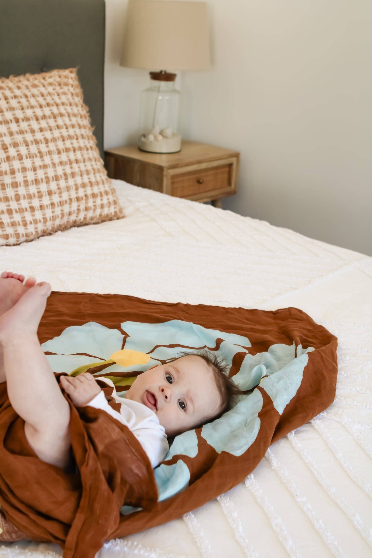 Organic Muslin Swaddle - Fleur (Limited Edition)