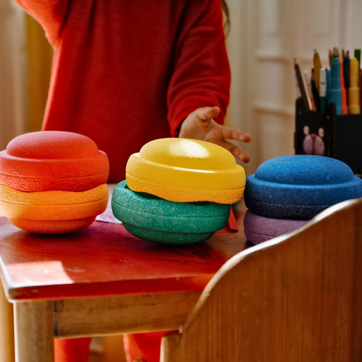 Balance Stepping Stones | Original Mini | Set of 6 Rainbow