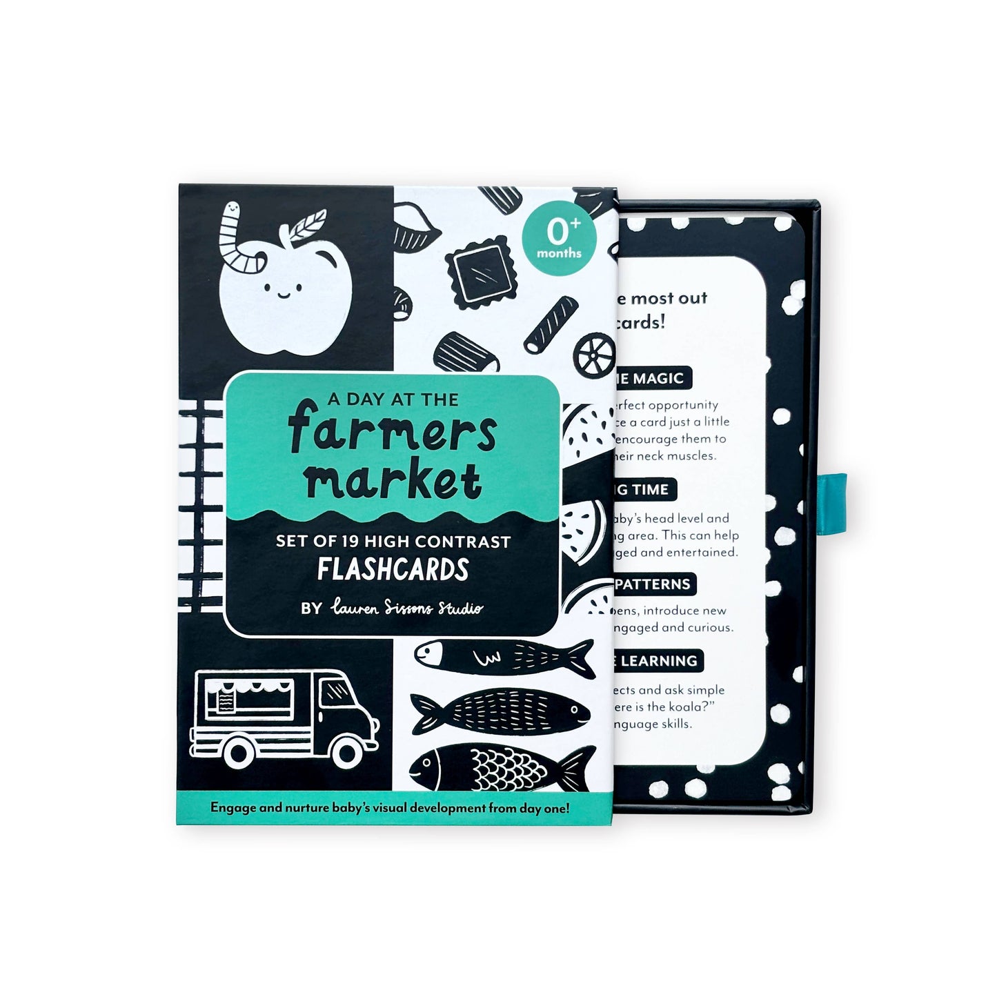 High Contrast Flashcards for Baby - Sensory Newborn Gift
