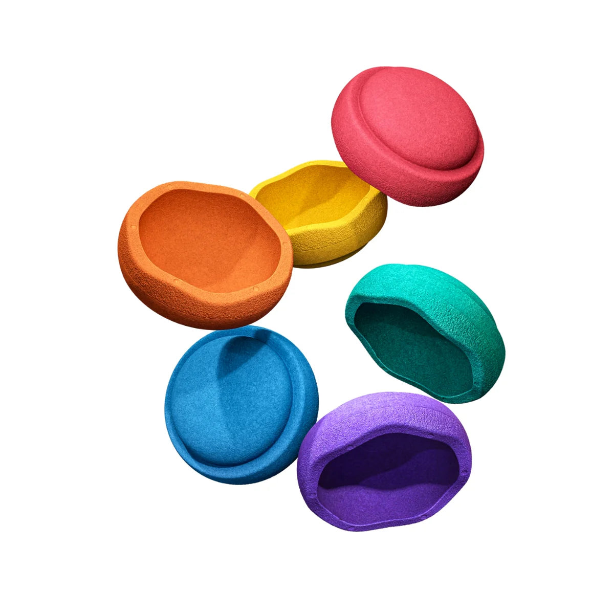 Balance Stepping Stones | Original Mini | Set of 6 Rainbow
