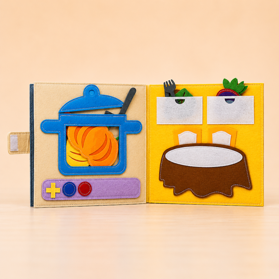Sweet Home Felt Busy Book | Screen-Free Activity Book for Kids