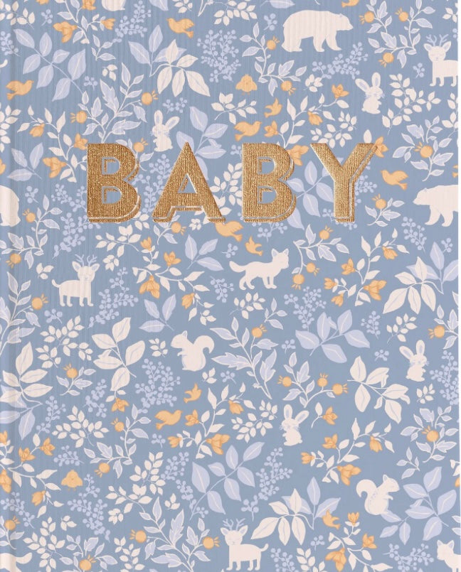 Fox & Fallow Baby Book Forest Friends Cornflower