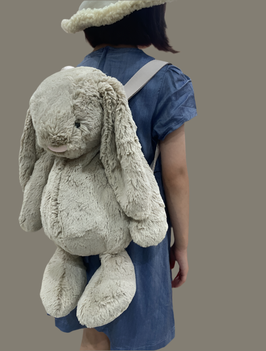 Bashful Beige Bunny Backpack