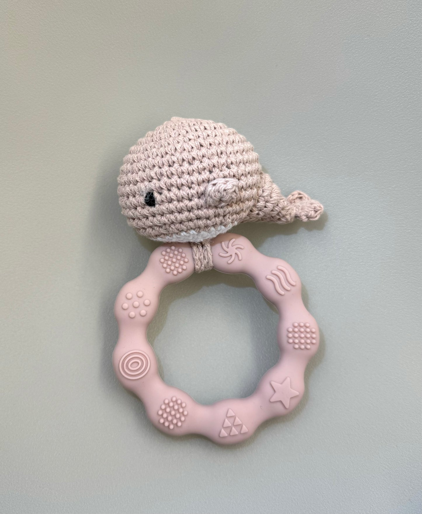 Teething ring rattle - Crochet sea animals