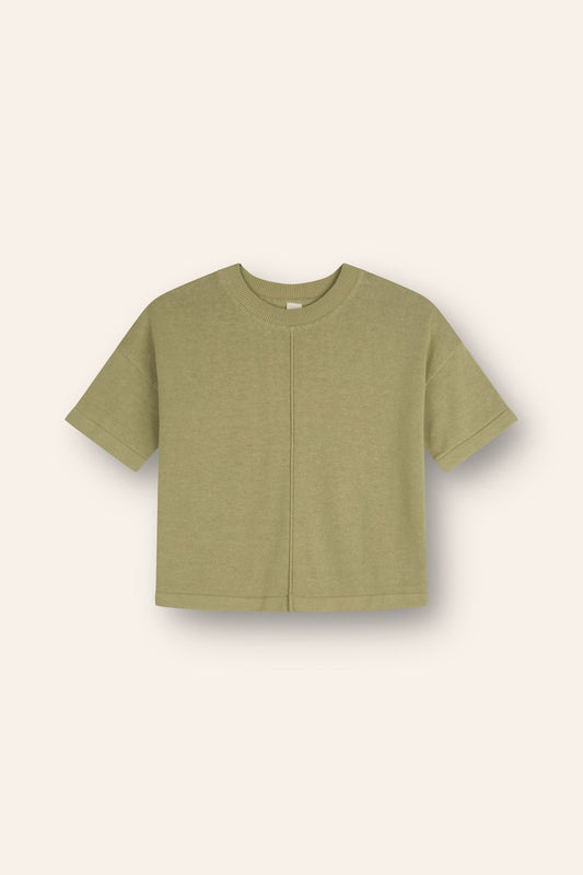 Lightweight Knit Tee | Moss