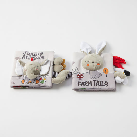 Farm Tails and Jungle Animals Book