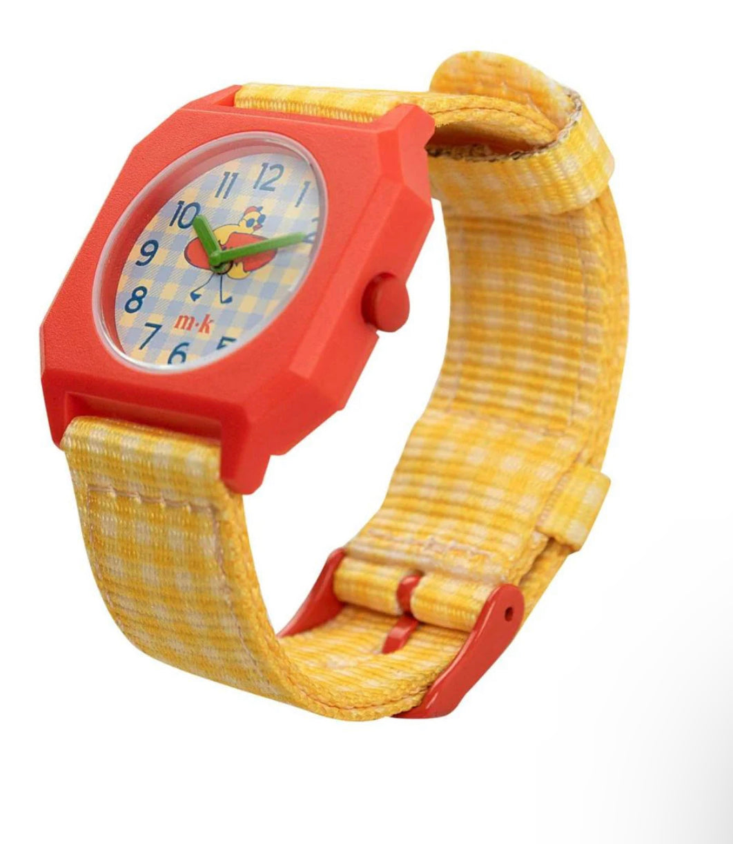 Mini Kyomo Watch Vichy Yellow Chiringuito