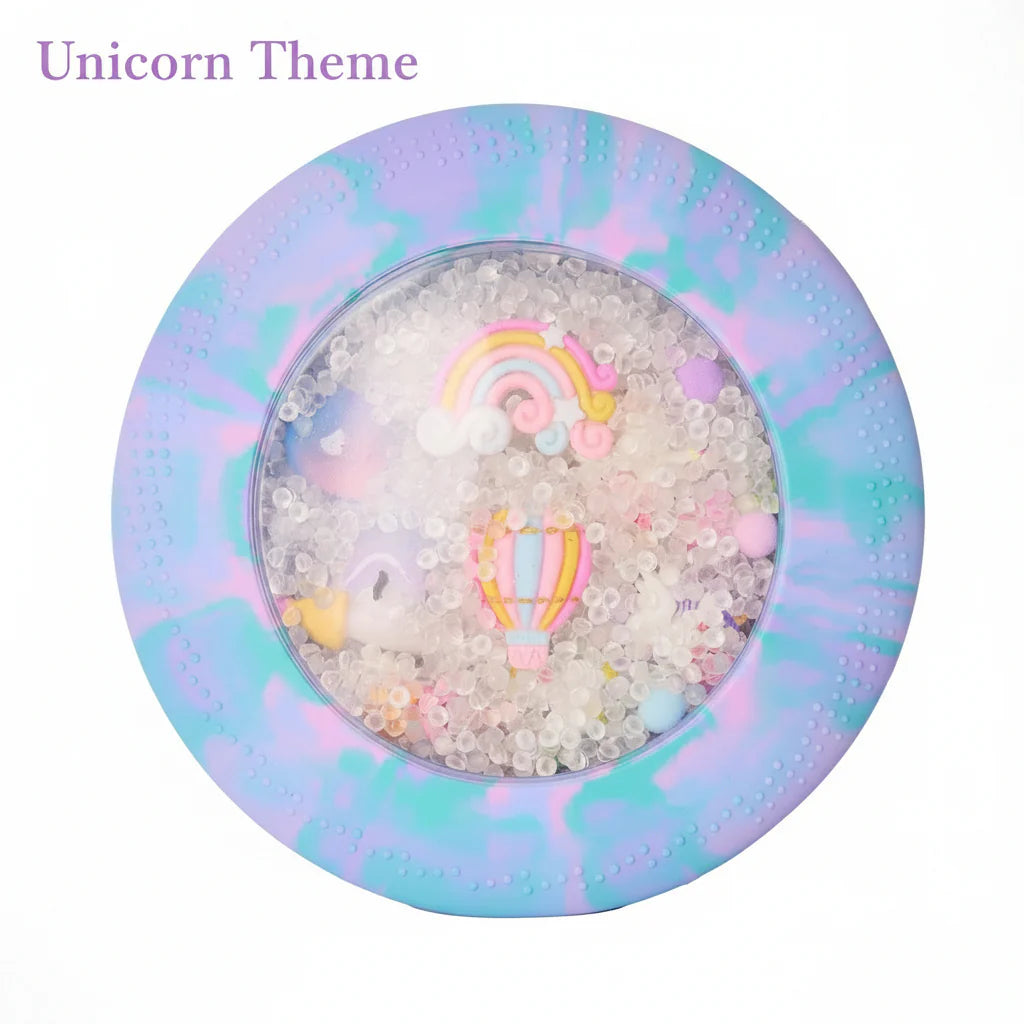 Peekaboo hide and seek sensory bag Unicorn Explorer