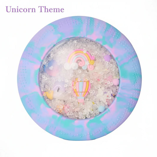 Peekaboo hide and seek sensory bag Unicorn Explorer