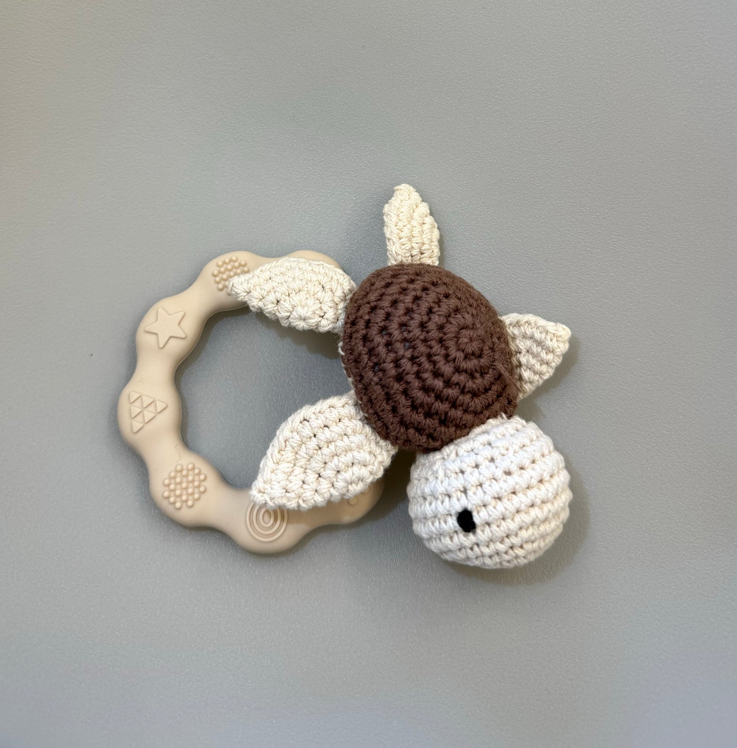 Teething ring rattle - Crochet sea animals