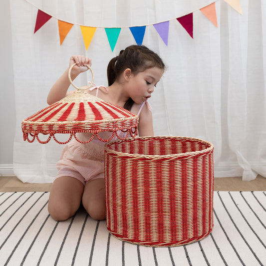 Rattan Circus Basket