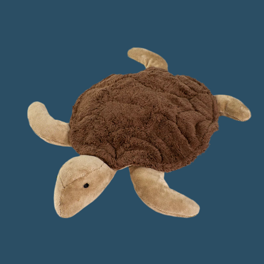 Cuddly Animal | Turtle Small Brown with Removable heat/cold pack