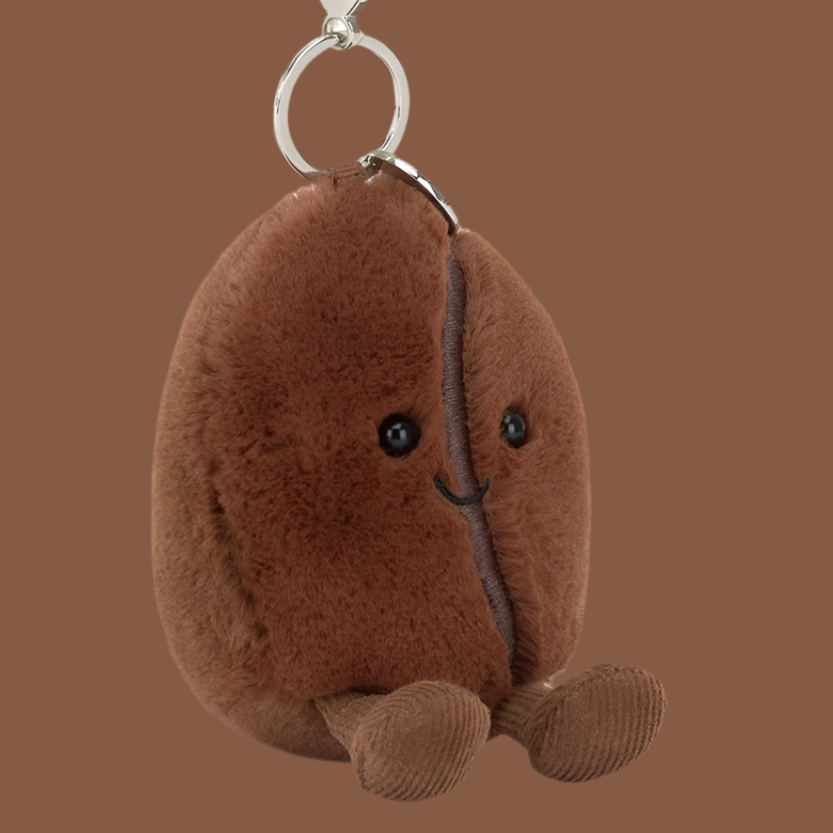 Jellycat Amuseables Coffee bean keychain