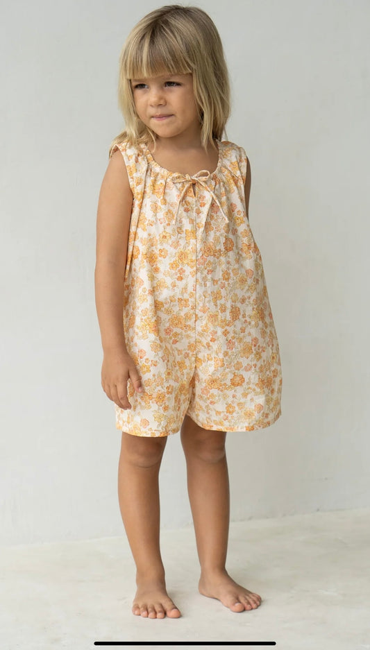 Illoura | Sadie Overalls | Buttercup Print