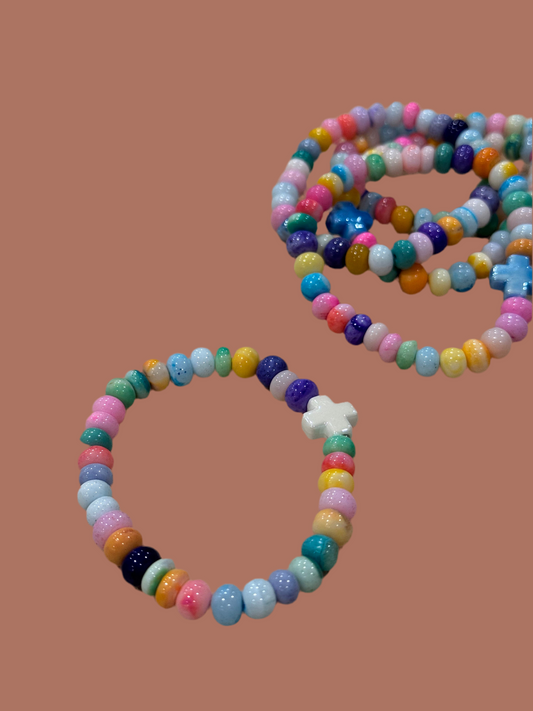 Candy Opal Cross Bracelets | Varying Size