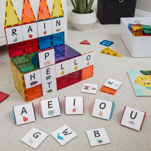 Magnetic tile toppers