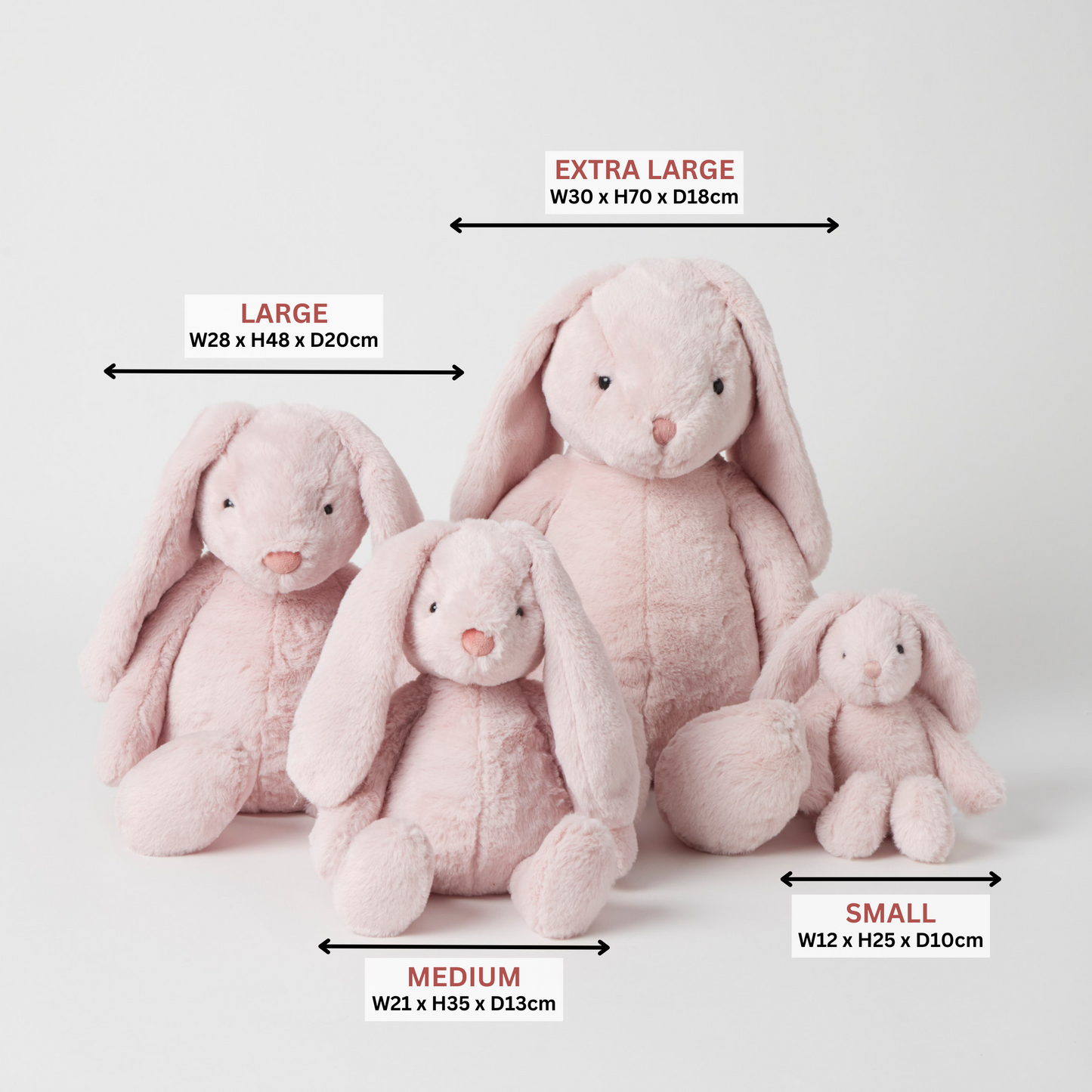 Jiggle & Giggle Pink bunny Medium