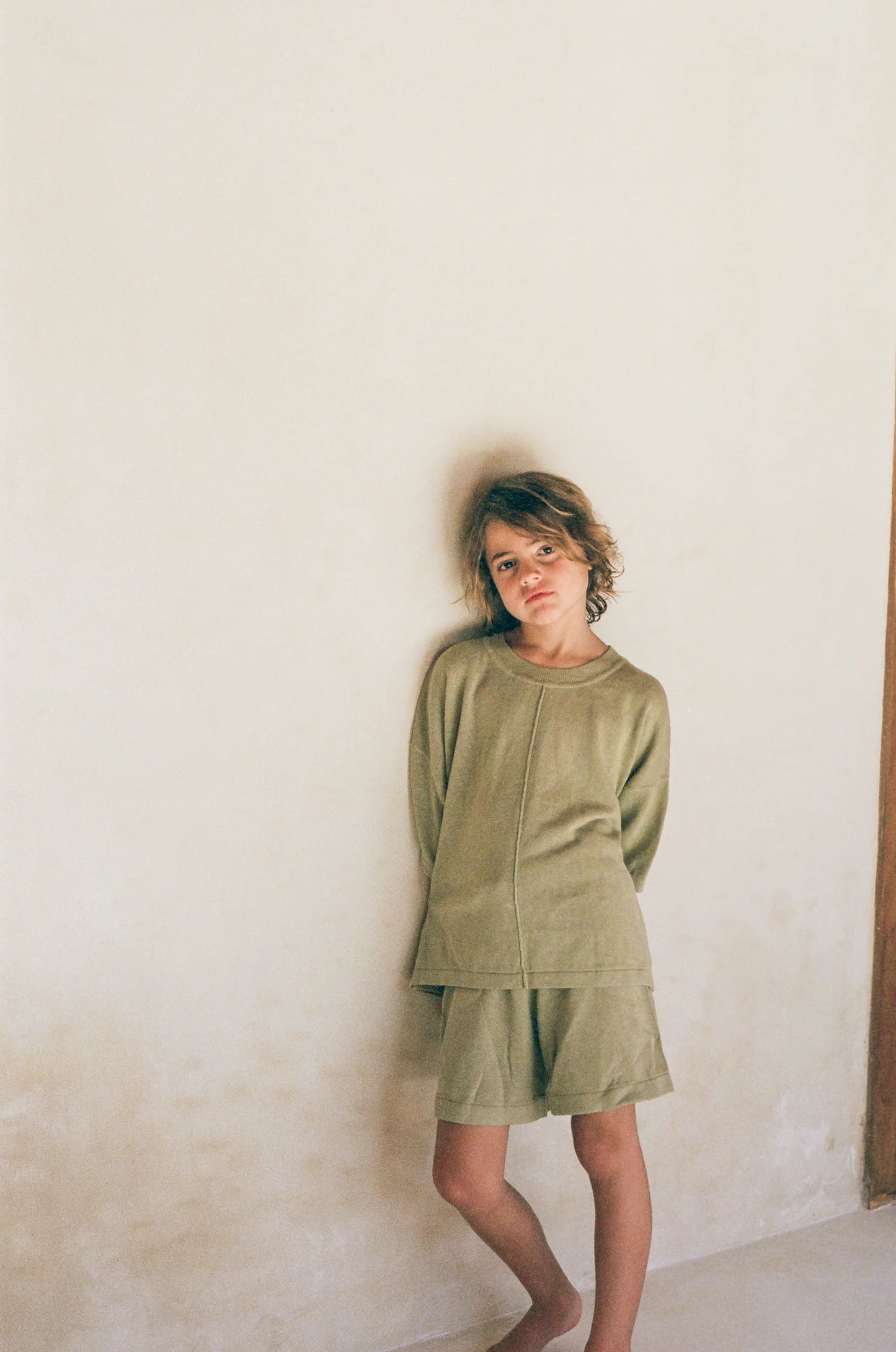 Lightweight Knit Tee | Moss