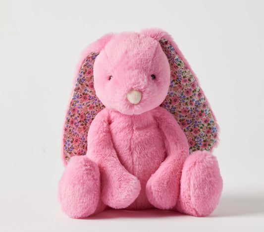 Jiggle & Giggle Floral Sherbet Pink Bunny Medium