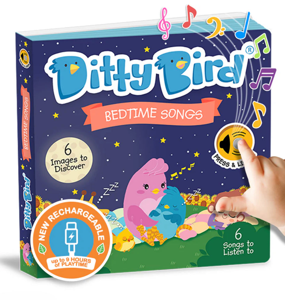 Ditty Bird Book - Bedtime Songs - USB-C Rechargeable