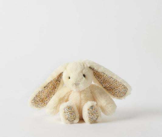 Jiggle & Giggle Floral Lemon Bunny Rattle