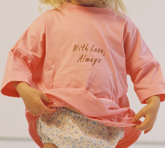 With love tee- Flamingo