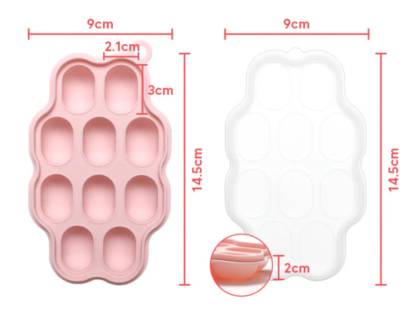 MINI SILICONE FREEZER TRAY WITH LID