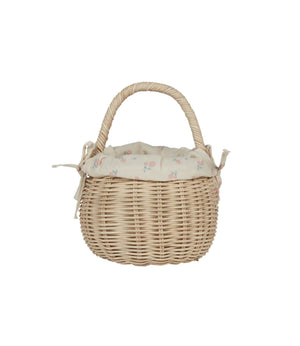 RATTAN BERRY BASKET WITH LINING