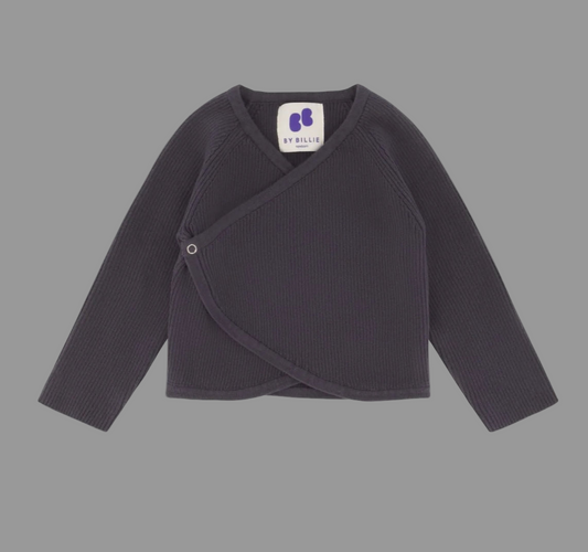 RIB KNIT KIMONO TOP & Bloomer - CHARCOAL