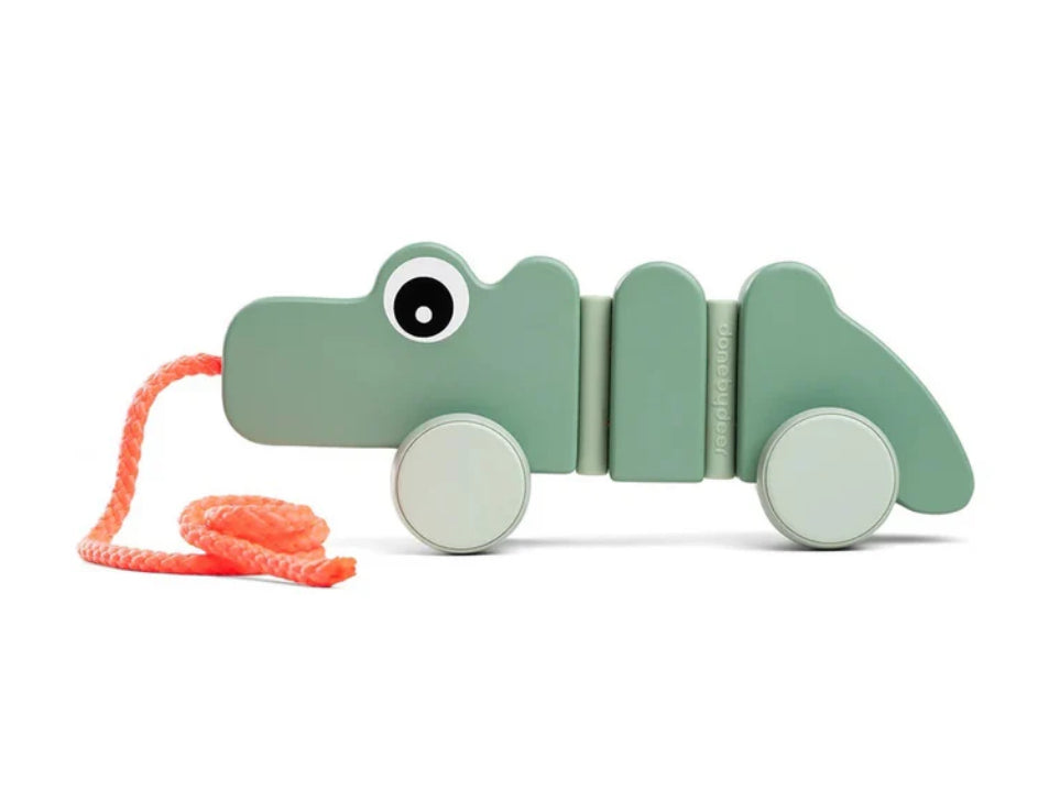 Pull along wiggle toy - croco