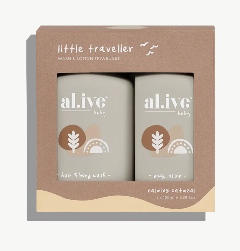 Baby Wash & Lotion - Calming oatmeal little traveller duo