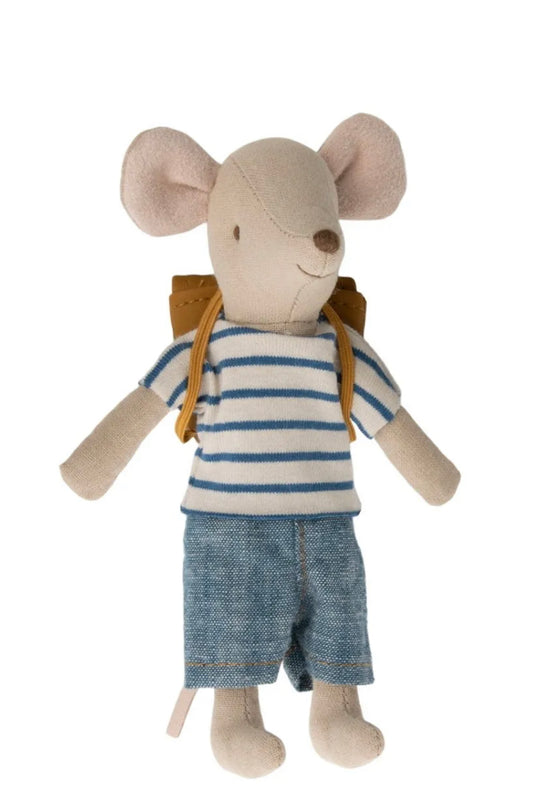 Maileg Tricycle Mouse Big Brother With Bag