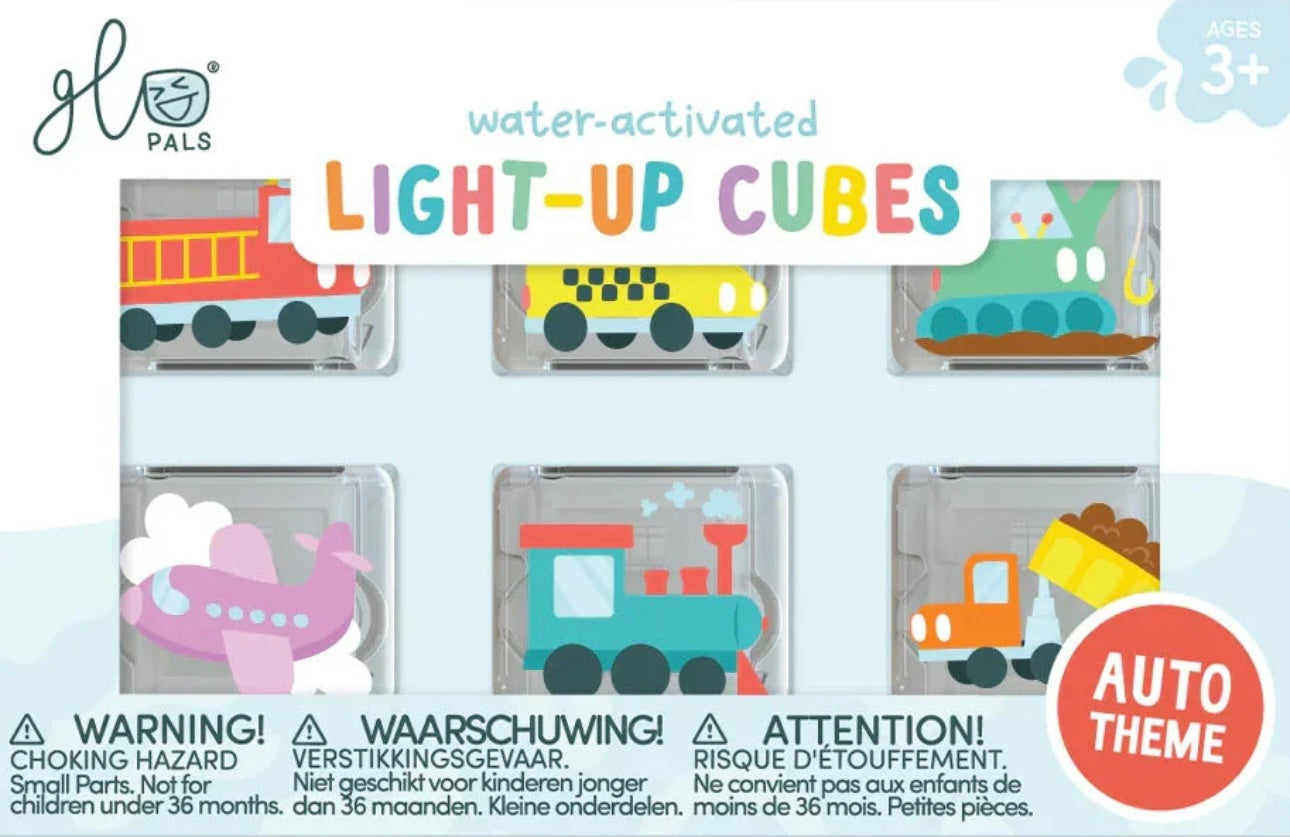 Glo Pals Light Up Cubes 6 Pack - Auto Themed