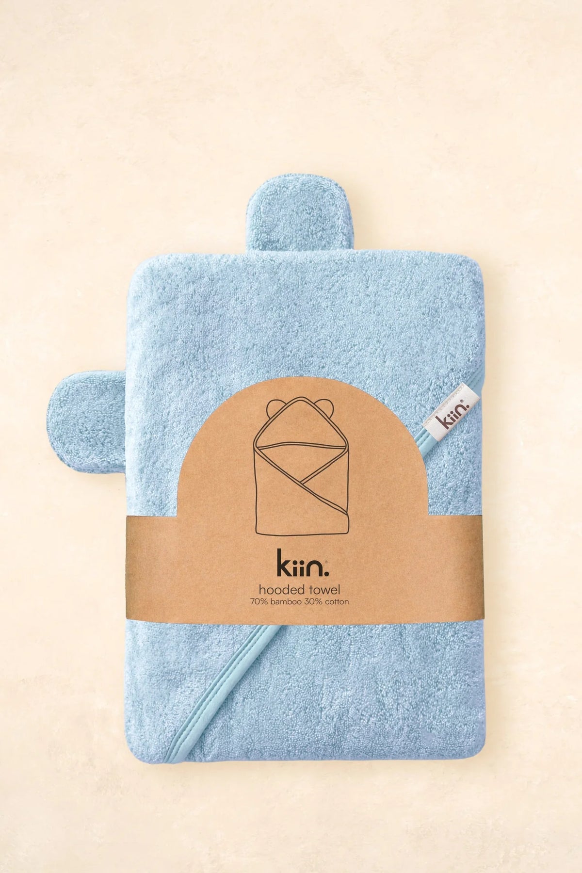 Kiin Hooded Towel Sky Blue