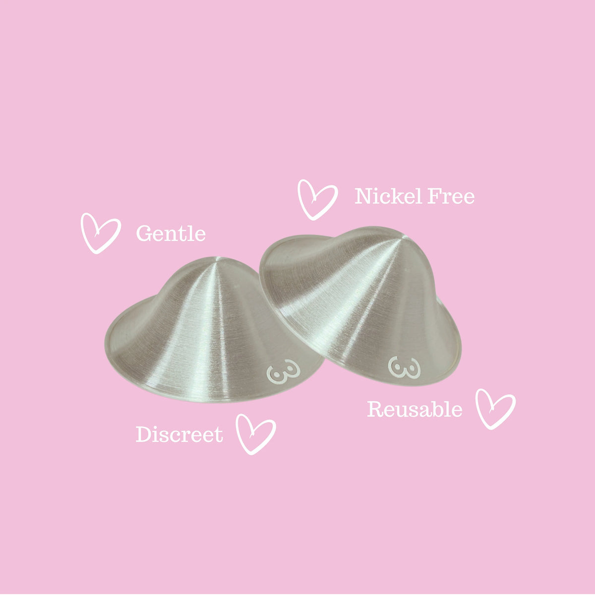 Pure Silver Nursing Cups