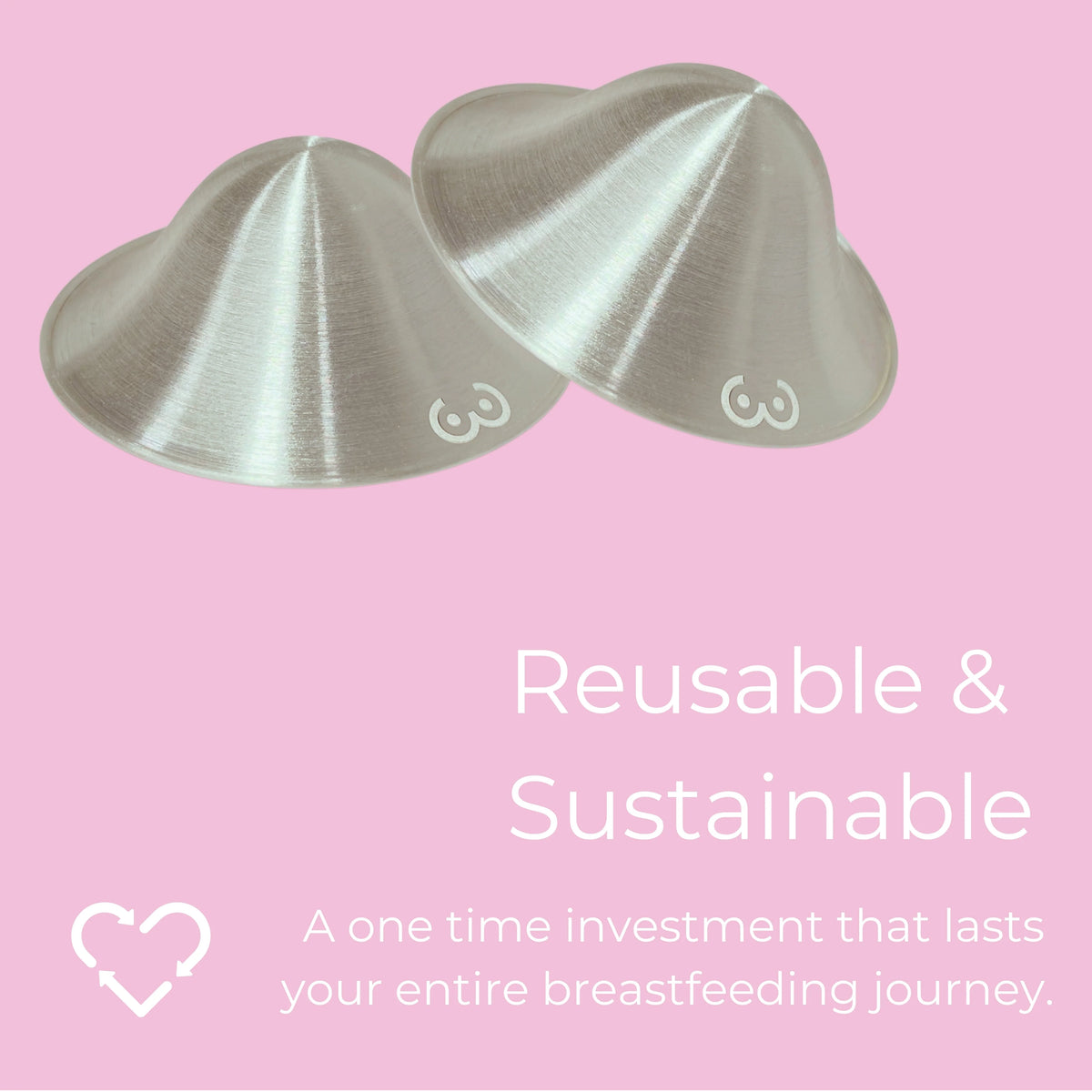 Pure Silver Nursing Cups