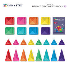 Connetix Bright Discovery Pack- 32 Piece