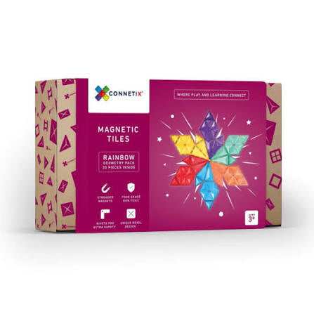 Connetix Rainbow Geometry Pack 30 Pieces